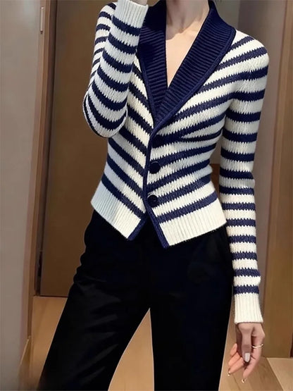 Refined Stripe Knit – premium and polished