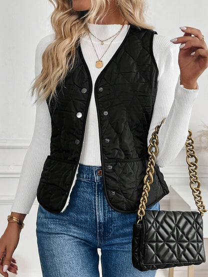 Women’s Winter Warm Lined Vest – Lightweight Cozy Jacket
