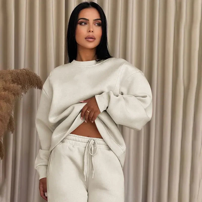 Loose Fit Women's Fashion Casual Bell Bottom Suit