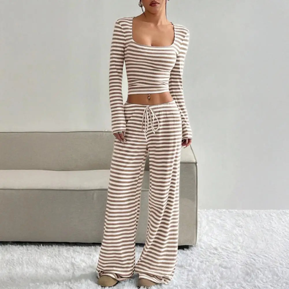Women’s Striped 2-Piece Lounge Set