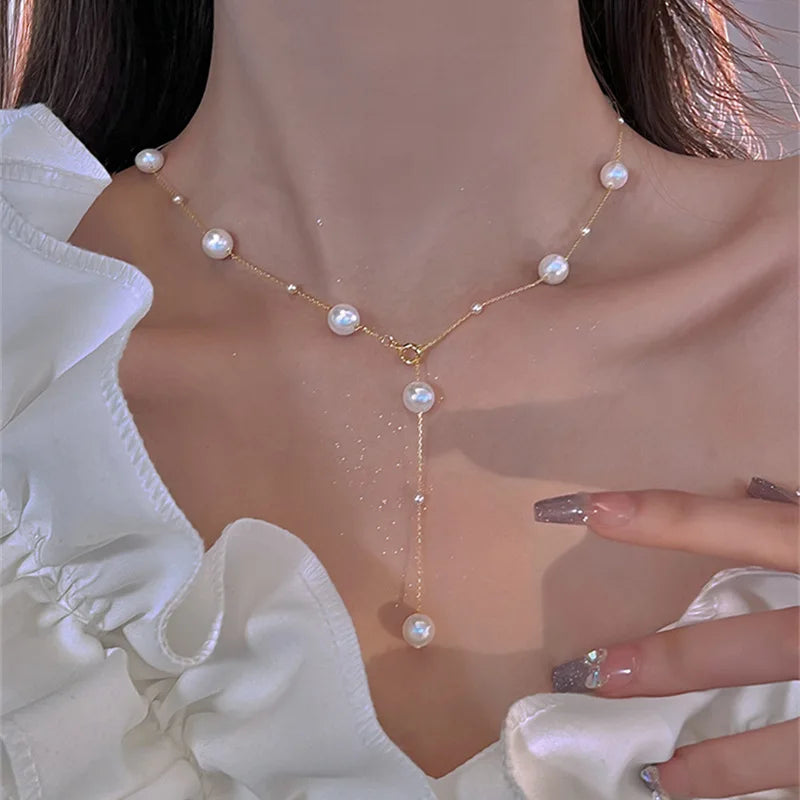 Stainless Steel Necklaces Black Exquisite Minimalist Square Pendant Choker Chains Fashion Necklace For Women Jewelry Party Gifts