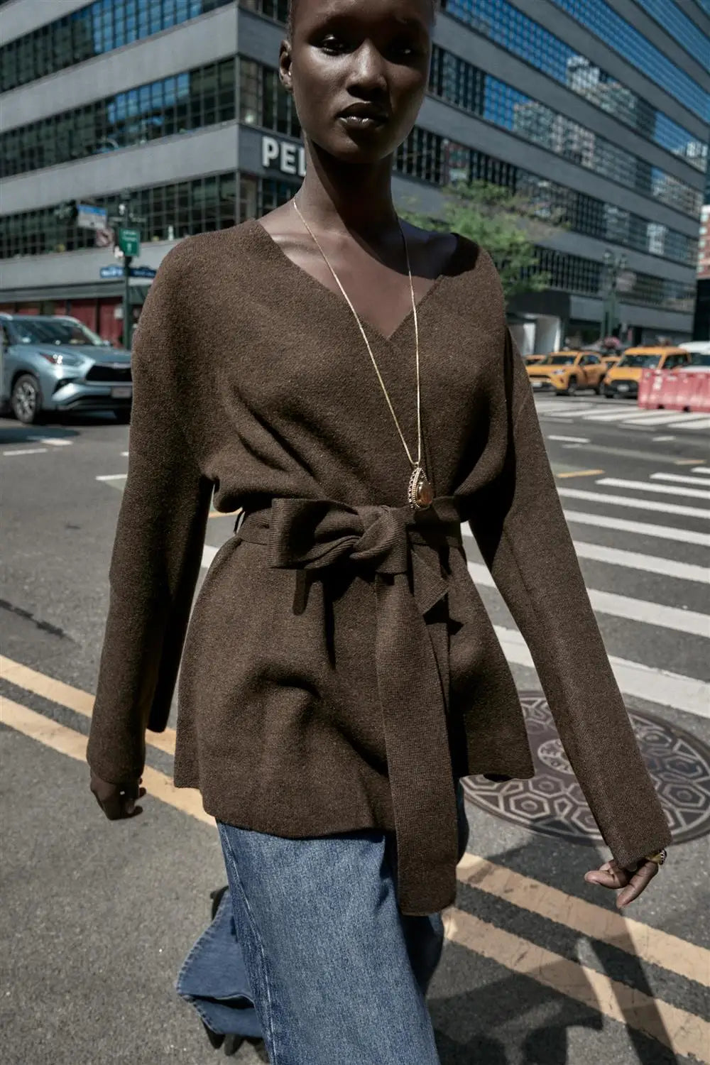 The Elara Belted Cardigan