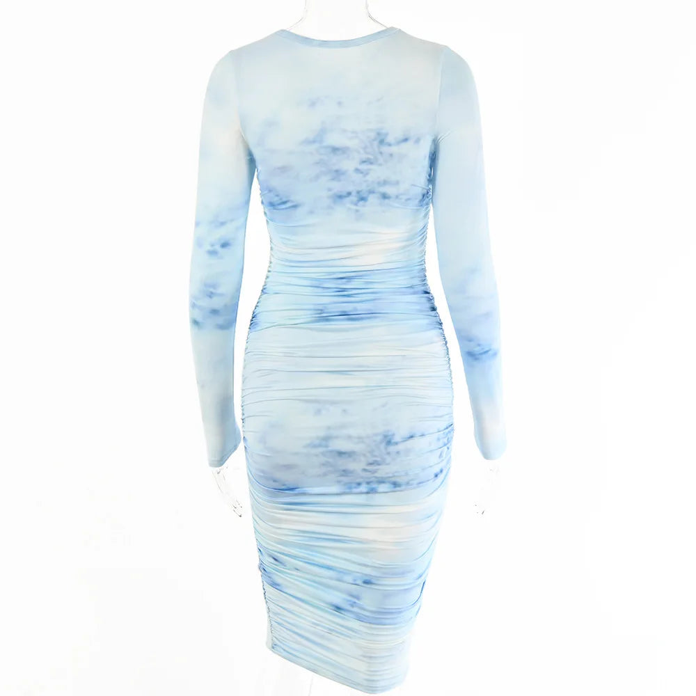 Elegant Casual Printed Maxi Dress for Women