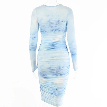 Elegant Casual Printed Maxi Dress for Women