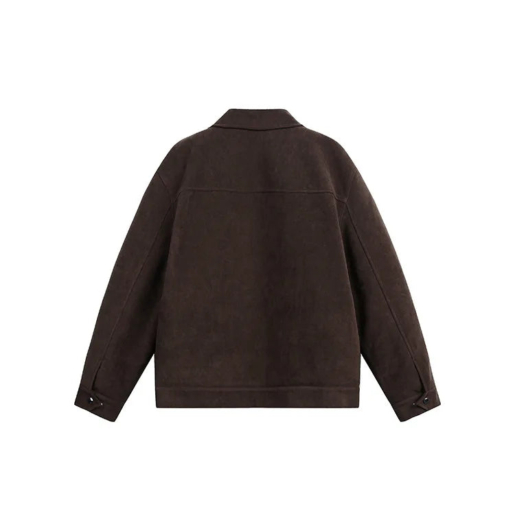 American Style Faux Suede Jacket Matte Finish