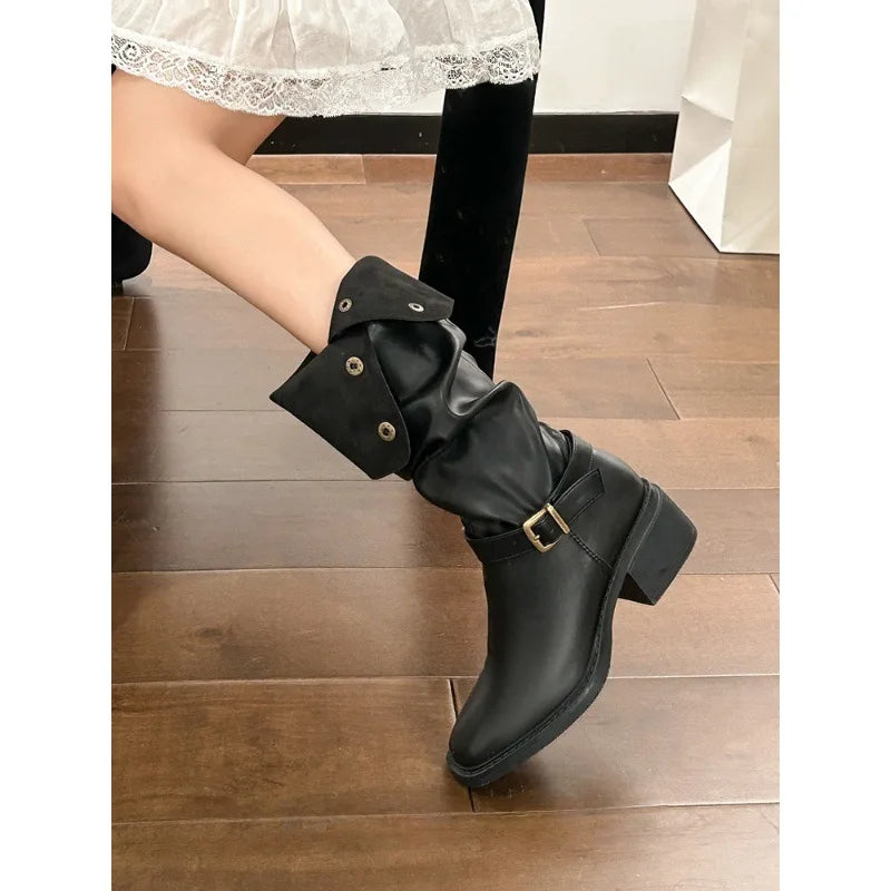 Classic Cowboy Knight Boots