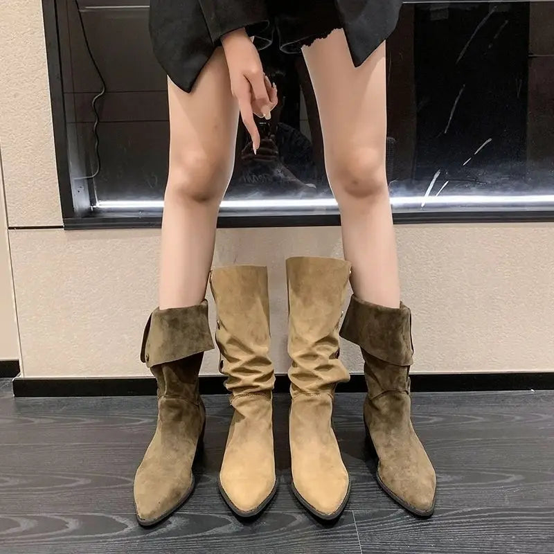 Classic Pointed-Toe Chelsea Boots