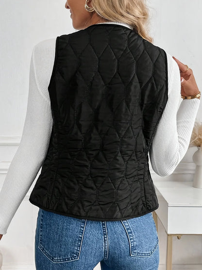 Women’s Winter Warm Lined Vest – Lightweight Cozy Jacket
