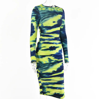 Elegant Casual Printed Maxi Dress for Women