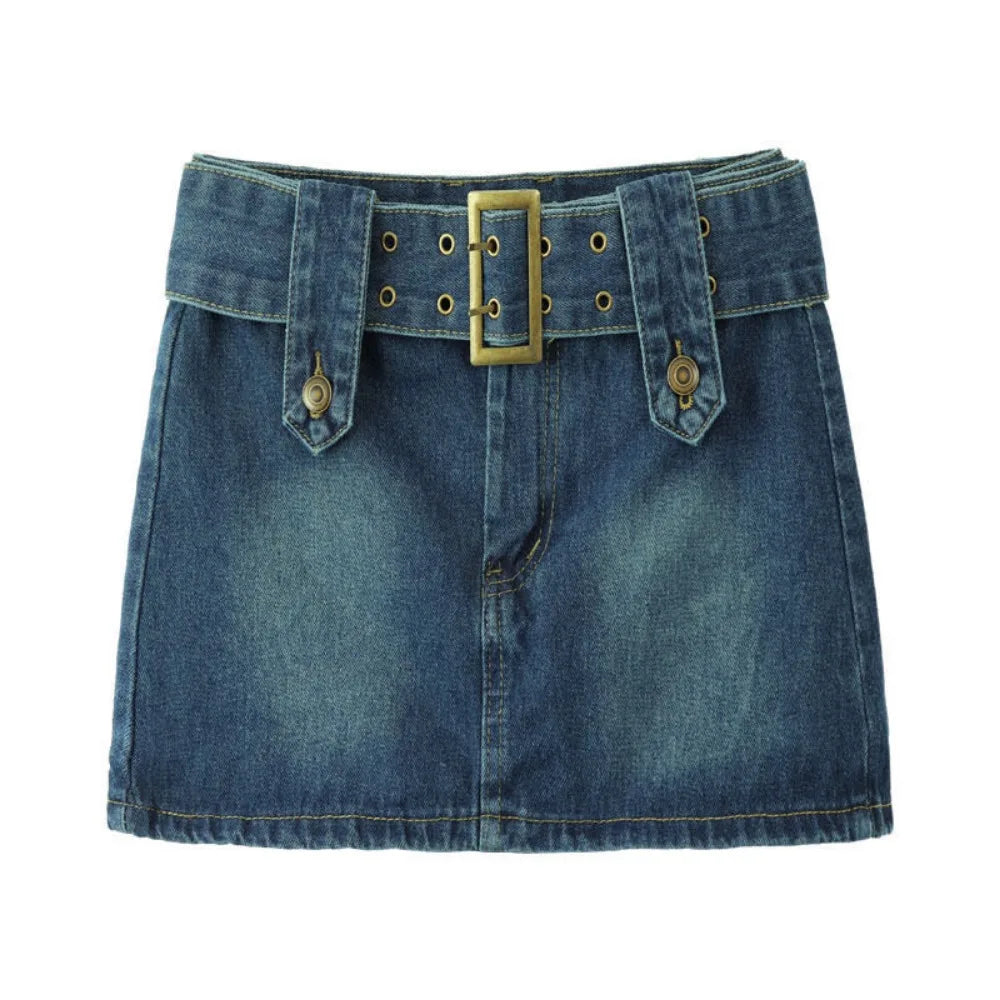 Kiara | Low Waist Denim Skirts