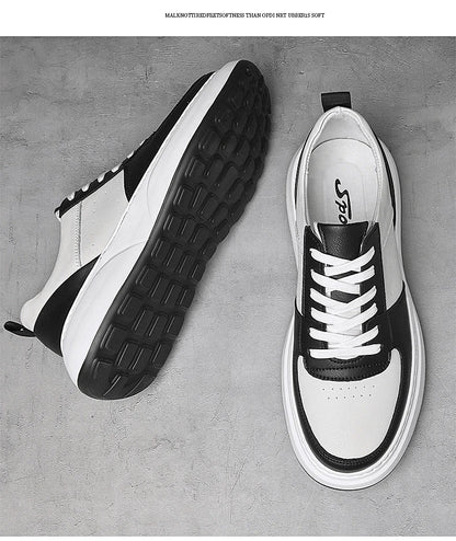 Man Sneakers Hidden Heels Elevator Shoes Breathable Heighten