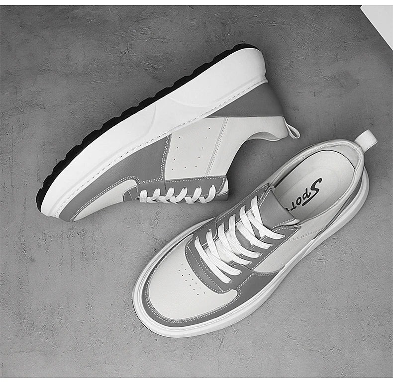 Man Sneakers Hidden Heels Elevator Shoes Breathable Heighten