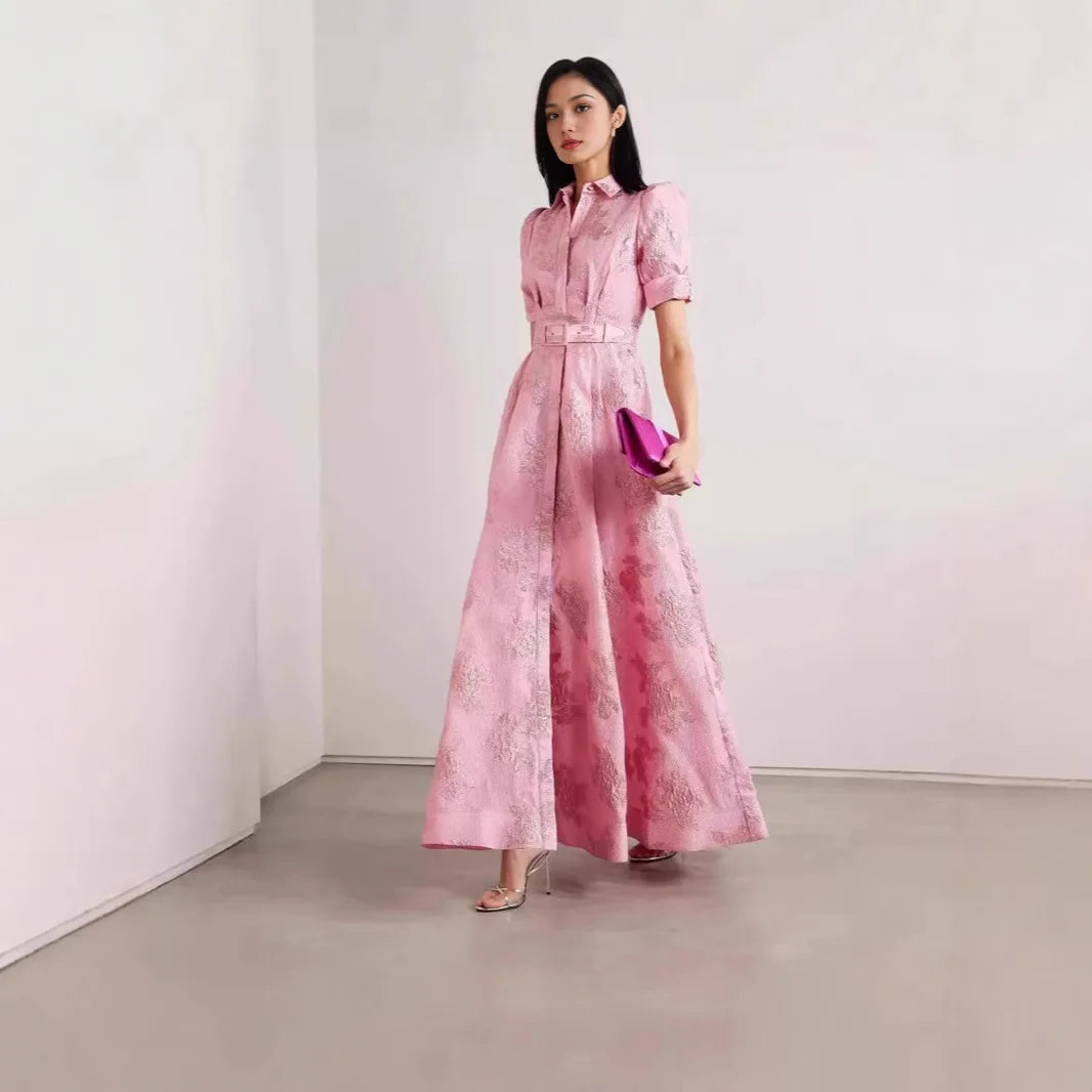 Elegant French Vintage Long Dress