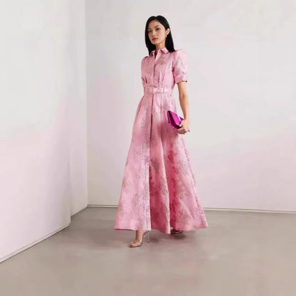 Elegant French Vintage Long Dress