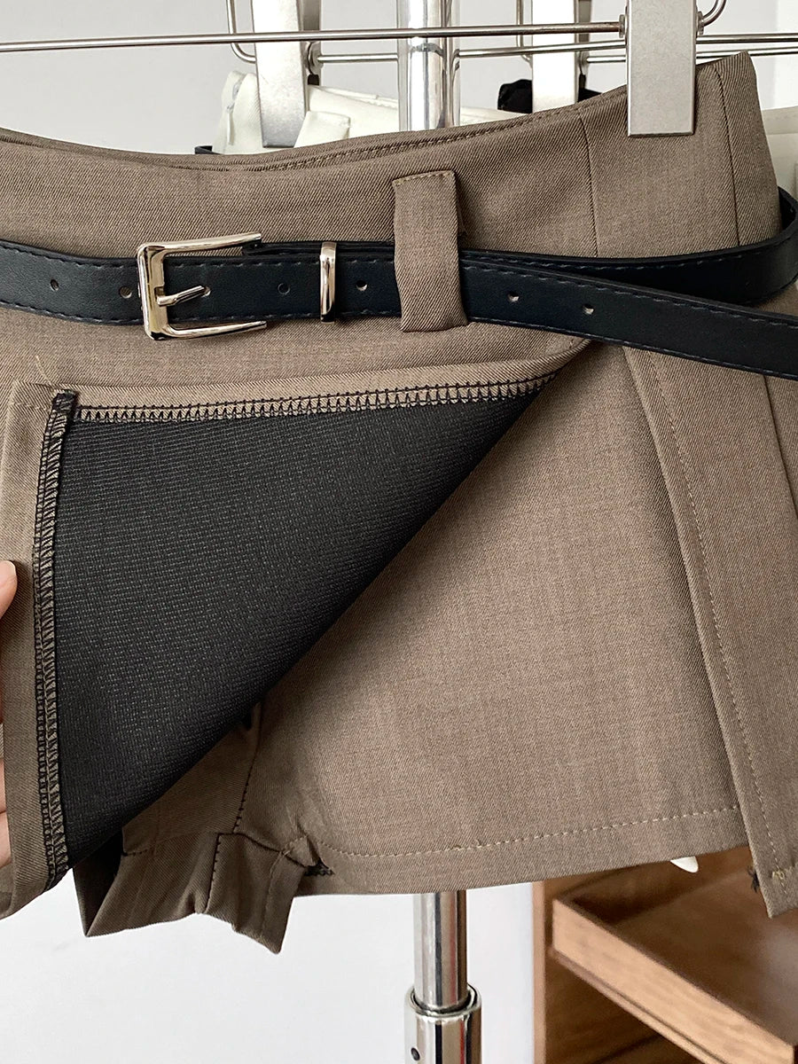 Designer-Style A-Line Skirt Pants