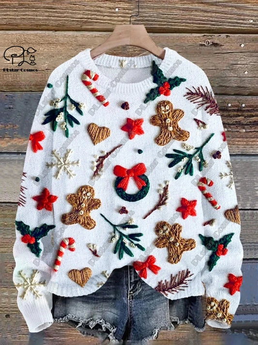 Santa & Snowflake Christmas Sweater