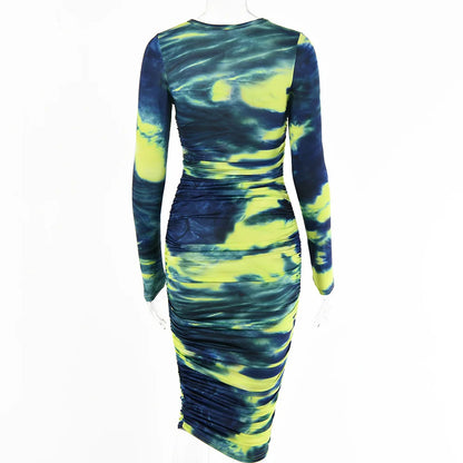 Elegant Casual Printed Maxi Dress for Women