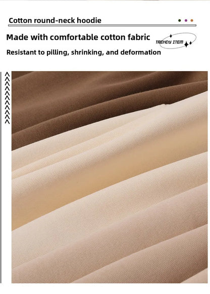 Smiley Face Print Teddy Fleece Lined Sweatshirt