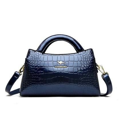 KAIDIFEINIROO Kangaroo Brand Alligator Pu Leather Shoulder Crossbody Bag Clutch Hand Bags for Mother Small Women Handbags New