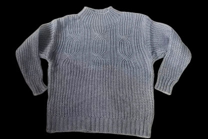Women's High Collar Twist Knit Sweater
