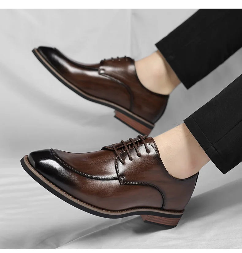 Designer Lace-Up Leather Shoes for Men
