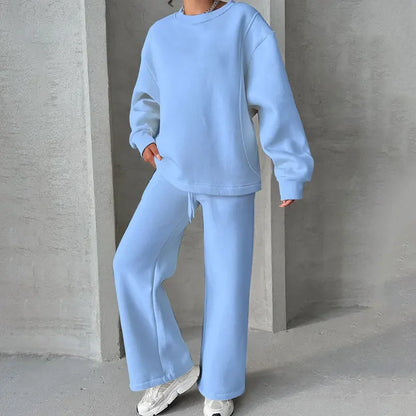 Loose Fit Women's Fashion Casual Bell Bottom Suit