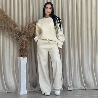 Loose Fit Women's Fashion Casual Bell Bottom Suit