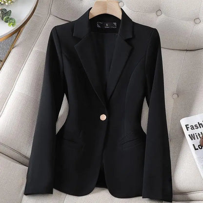 Versatile Spring Small Suit Jacket – Casual Ladies Blazer
