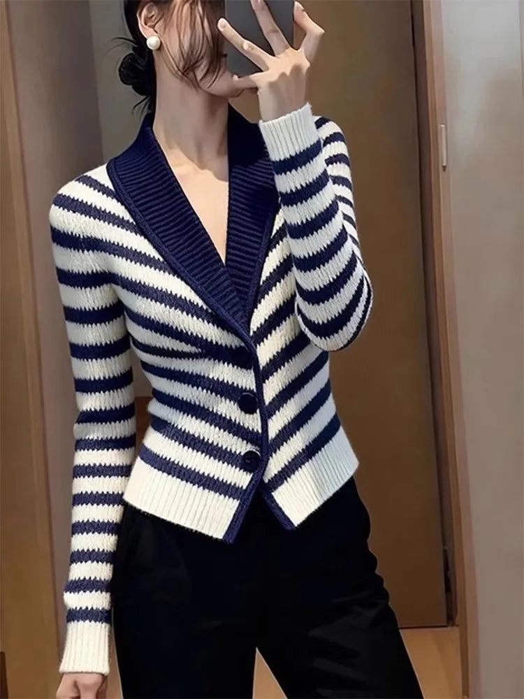 Refined Stripe Knit – premium and polished