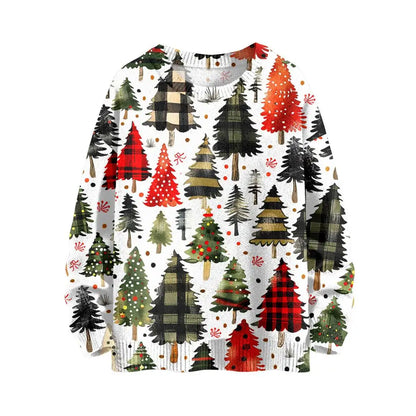 Christmas Red Reindeer Crewneck Sweatshirt