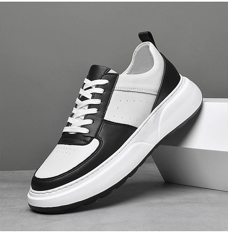 Man Sneakers Hidden Heels Elevator Shoes Breathable Heighten