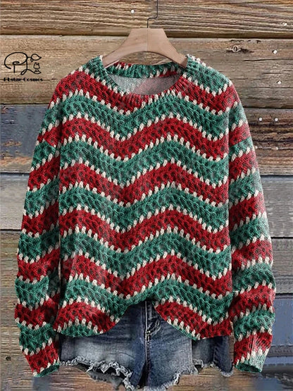 Santa & Snowflake Christmas Sweater